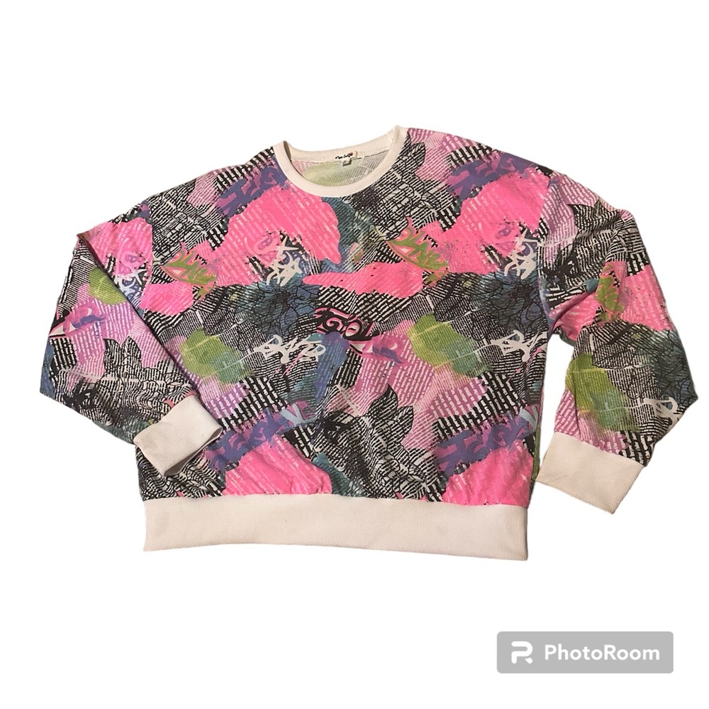 XL Miss Selfie Graffiti Long Sleeve Shirt